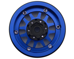 Type L 1.9" V-Spoke Beadlock Wheels (Blue) (4)