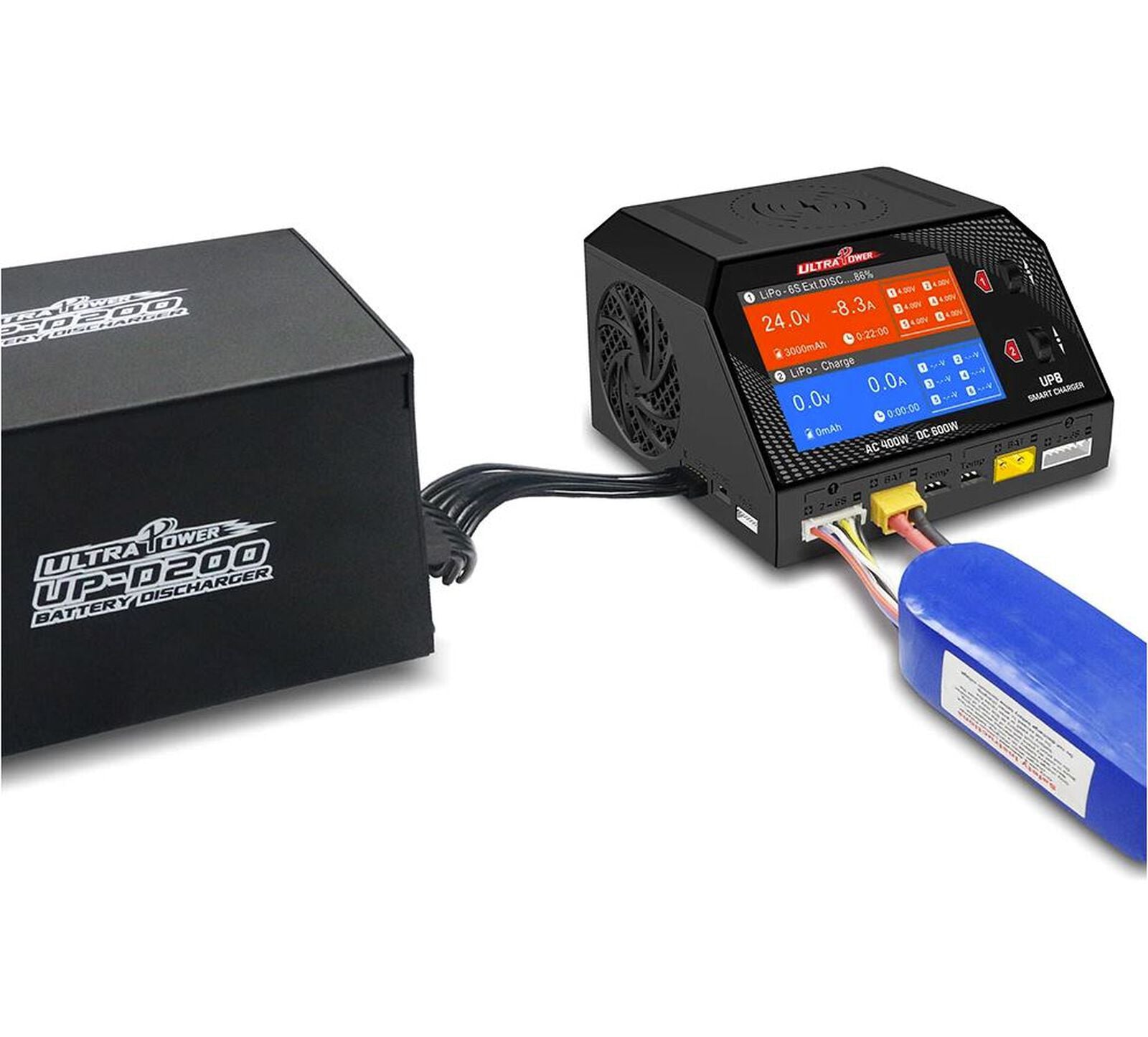 Ultra Power UP8 AC 400W/ DC 600W Dual Channel Charger Discharger Tester UPTUP8