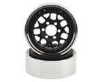 KMC XD127 Bully 1.9" Beadlock Crawler Wheels (Black) (2)