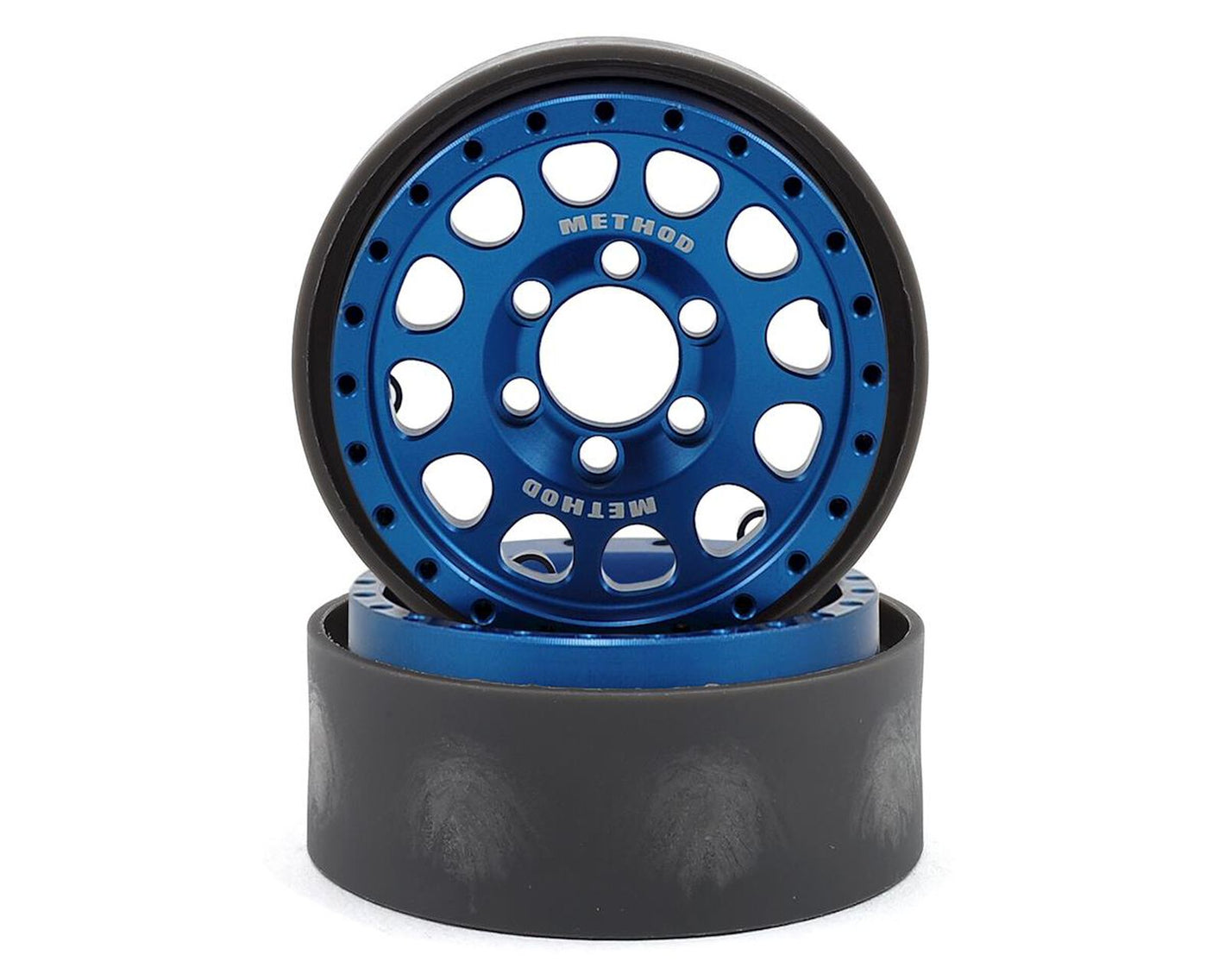 Method 105 1.9" Beadlock Crawler Wheels (Blue/Black) (2)