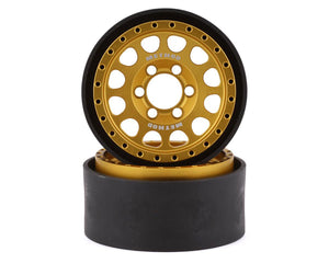 Method 105 1.9" Beadlock Crawler Wheels (Gold) (2)