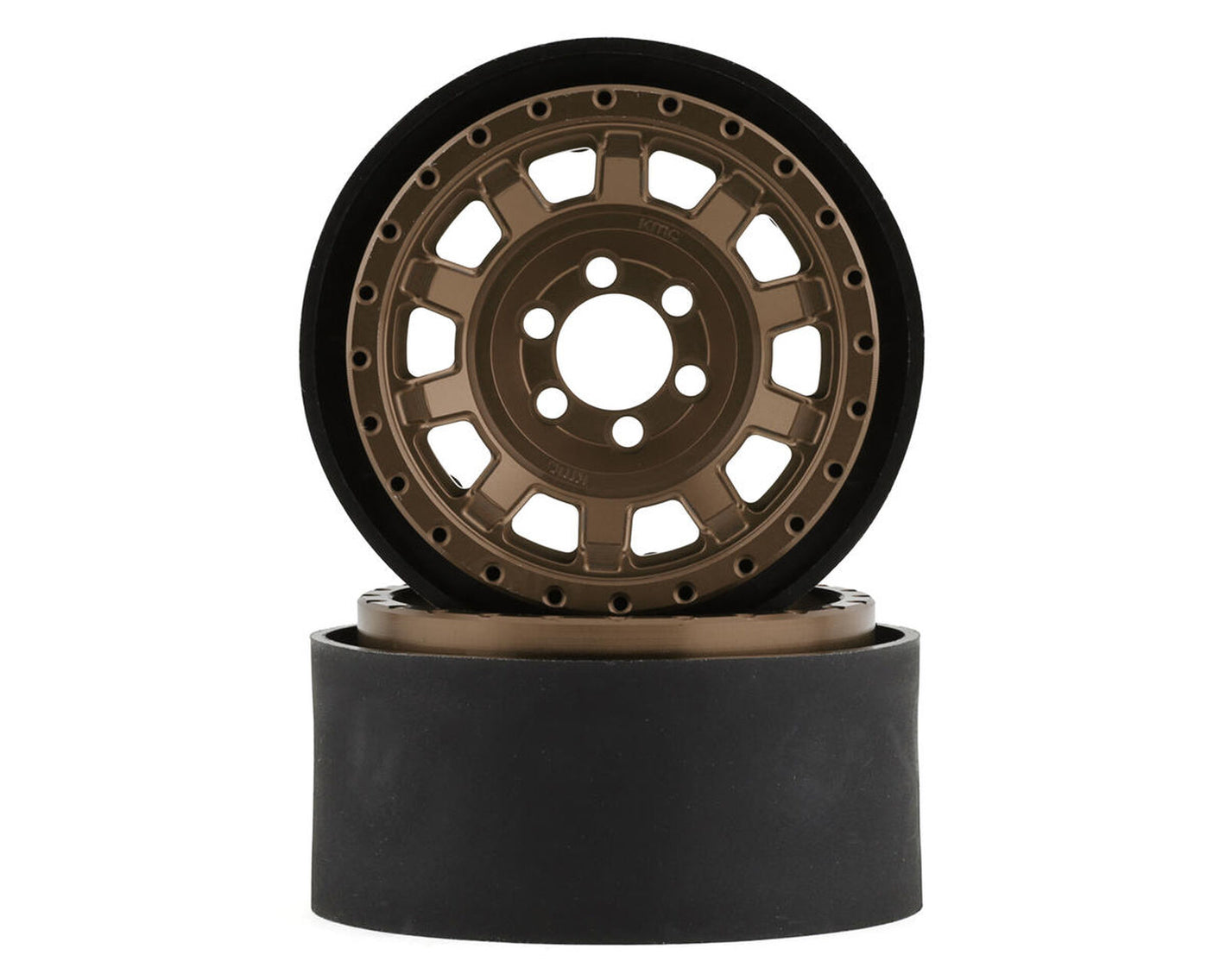 KMC KM236 Tank 2.2" Beadlock Crawler Wheels (Bronze) (2)