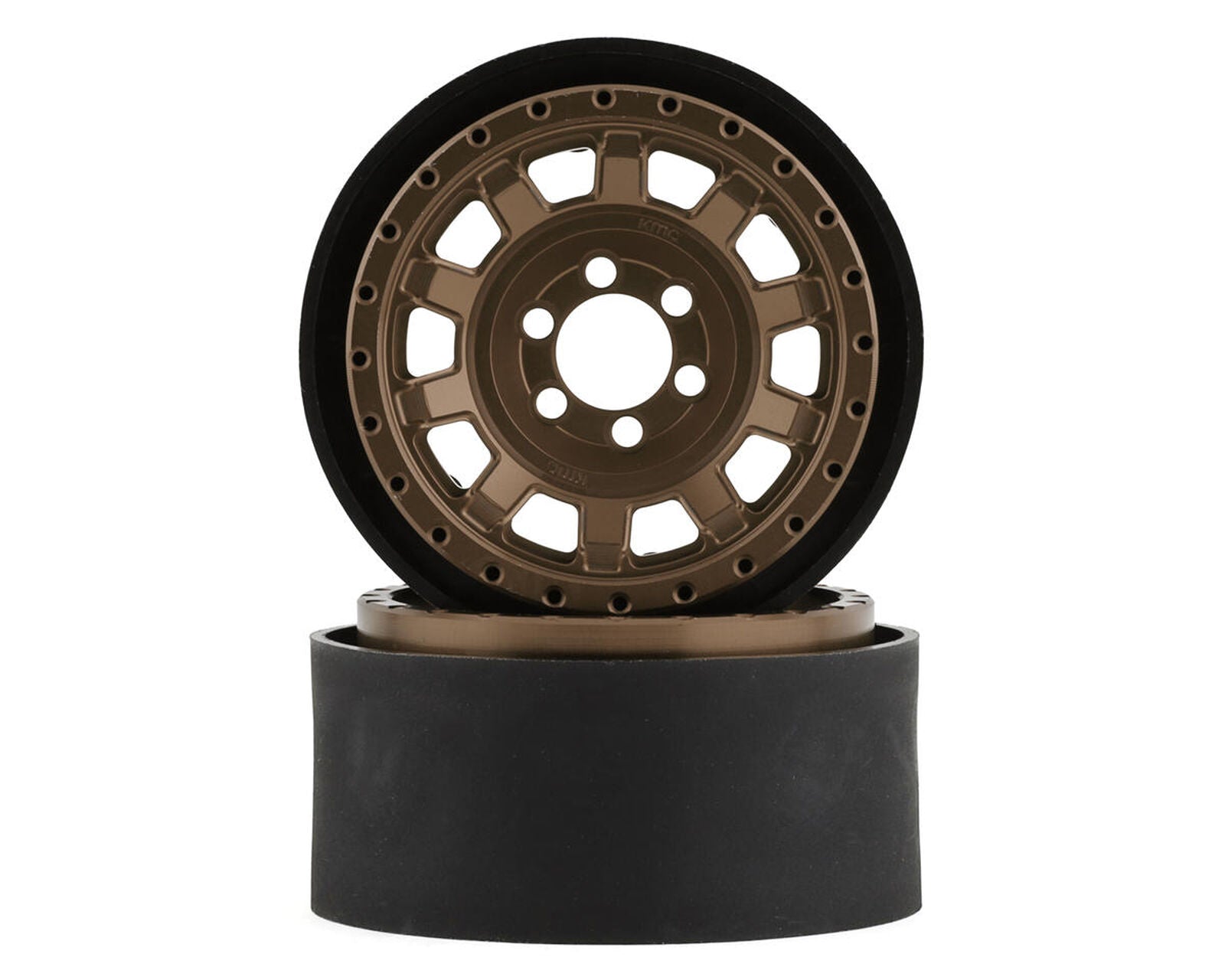 KMC KM236 Tank 2.2" Beadlock Crawler Wheels (Bronze) (2)