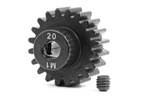 Machined Mod 1.0 Pinion Gear W/5mm Bore (20t)