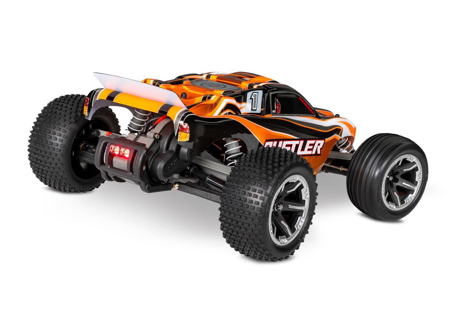 Traxxas Rustler 1/10 RTR Stadium Truck (Orange) w/LED Lights 37054-61ORNG