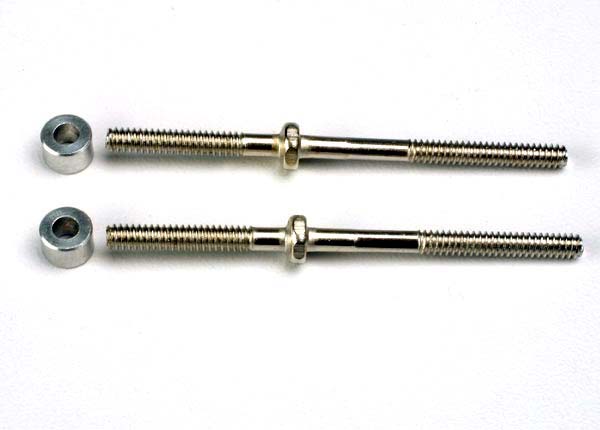 Traxxas Turnbuckles (54mm) (2)/ 3x6x4mm aluminum spacers (rear camber links) 1937