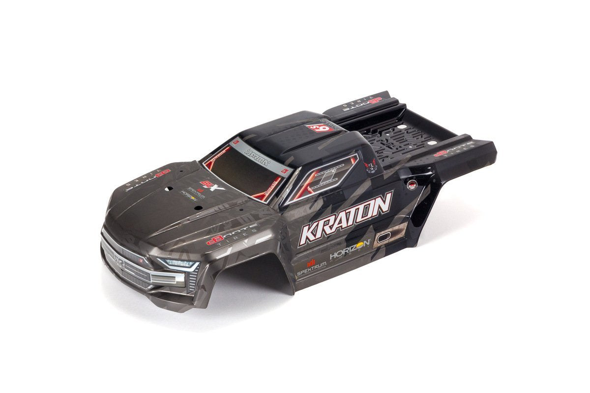 Arrma KRATON 1/8 EXB Painted Decaled Trimmed Body Black ARA406159