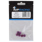 1UP Racing 3mm Aluminum Flanged Locknuts (Purple) (6) 1UP80524