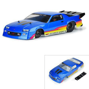 1/10 Pre-Painted/Cut 1985 Chevy Camaro IROC-Z Blue Body: 22S Drag Car PRO360213