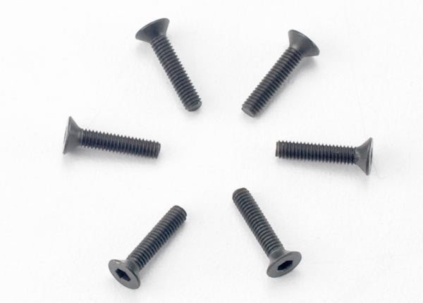 Traxxas Screws, 2.5x12mm countersunk machine (hex drive) (6) 2526