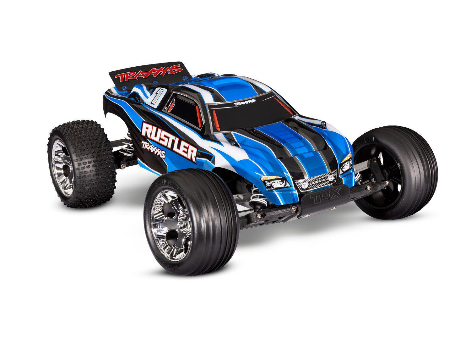 Traxxas RUSTLER: 1/10 SCALE STADIUM TRUCK  37054-1-BLUER