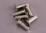 Traxxas Screws, 4x12mm countersunk machine (100-degree) (6) 2548