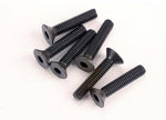 Traxxas Screws, 3x15mm countersunk machine (6) (hex drive) 2553