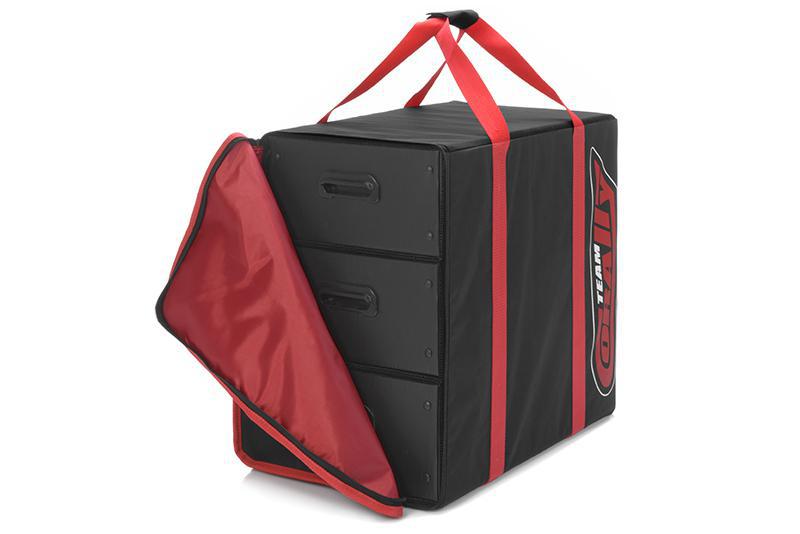 Team Corally Carry Bag with 3 Corrugated Plastic Drawers COR90241