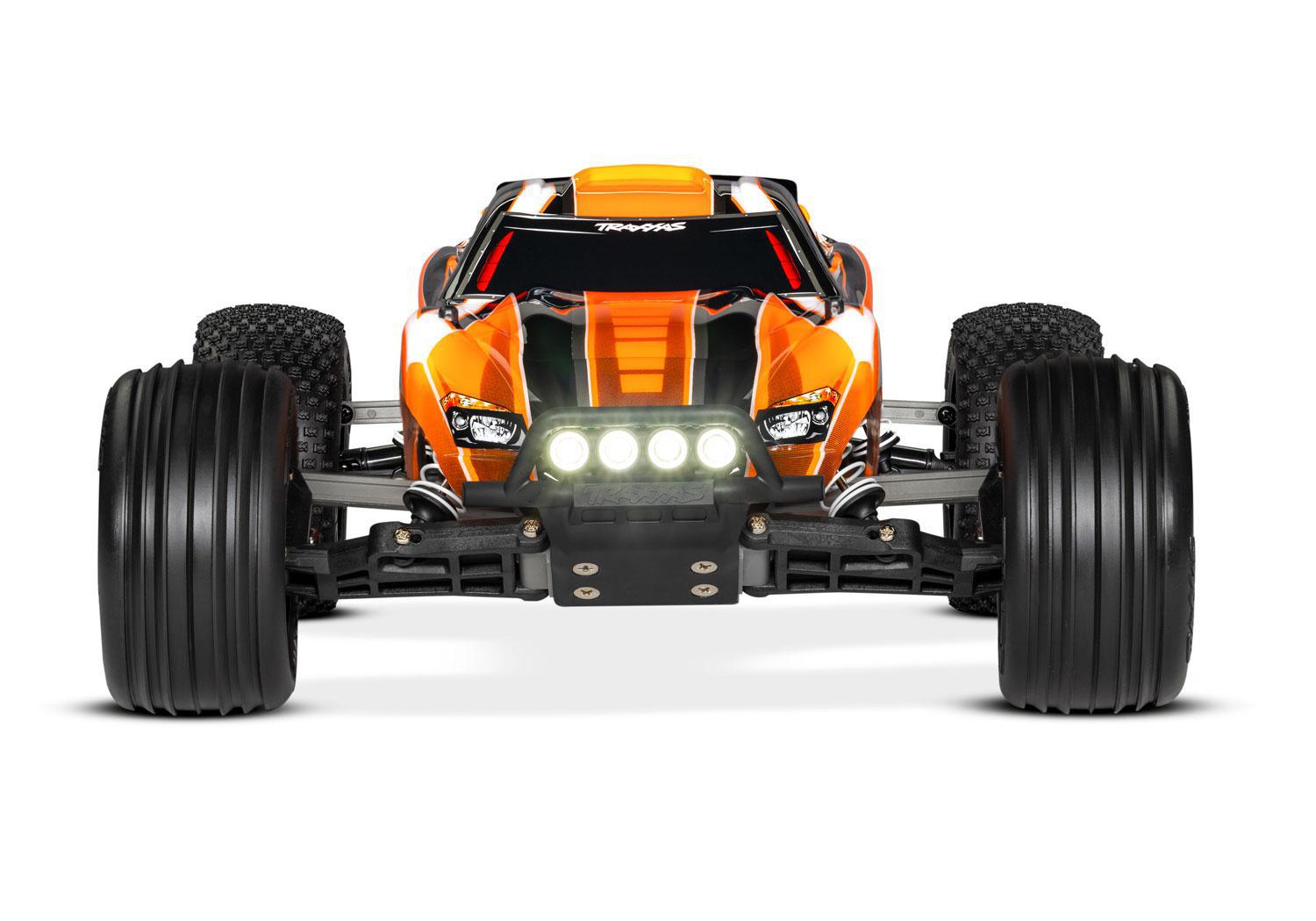 Traxxas Rustler 1/10 RTR Stadium Truck (Orange) w/LED Lights 37054-61ORNG