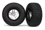 Traxxas BFGoodrich Mud TA Front Tire (2) (Satin Chrome) (Standard) w/Split-Spoke Front Wheel 5877