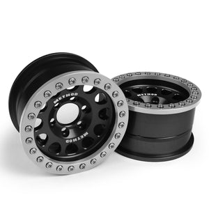 Vanquish Products Method 105 1.9" Beadlock Crawler Wheels (Black/Silver) (2) VPS07911