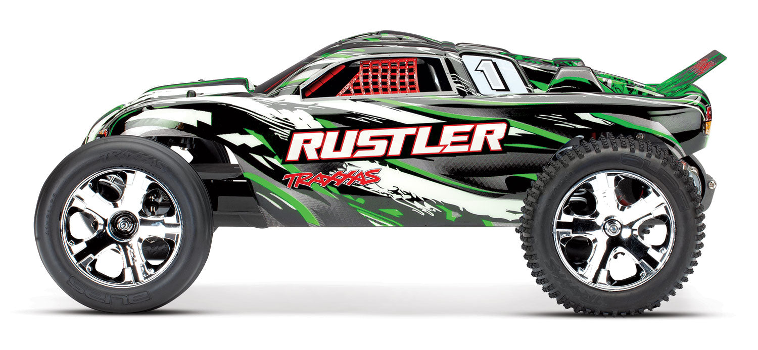 Traxxas Rustler 1/10 RTR 2WD Electric Stadium Truck 37054-4GRN