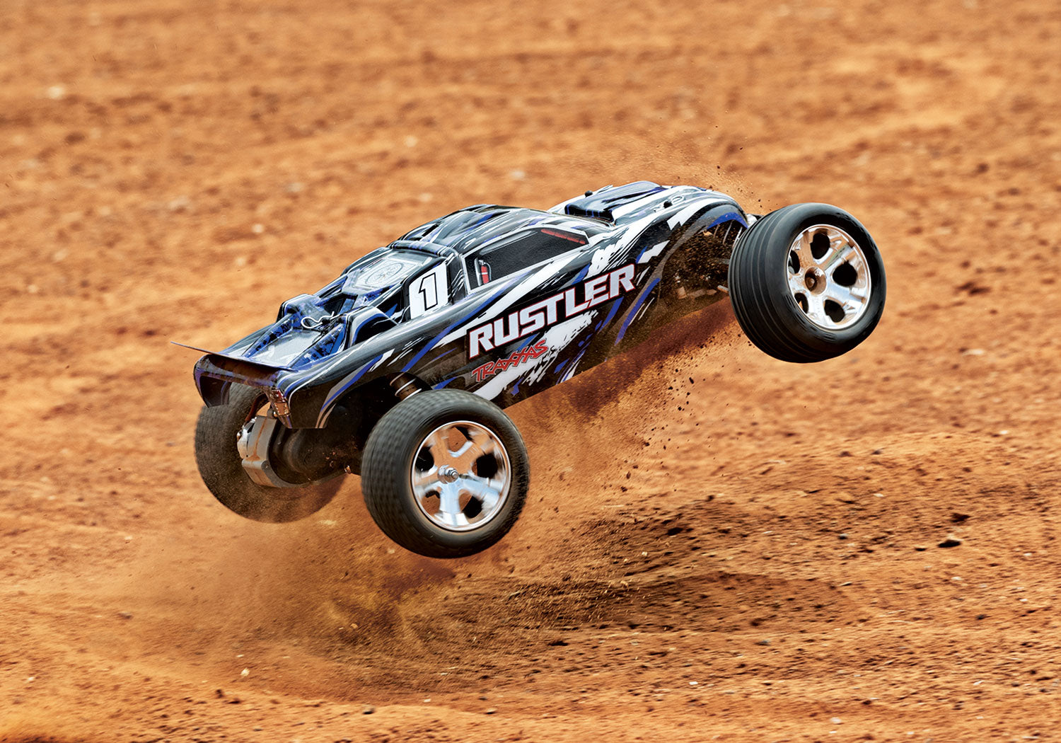 Traxxas Rustler 1/10 RTR Stadium Truck BlueX XL-5 37054-1BLUE