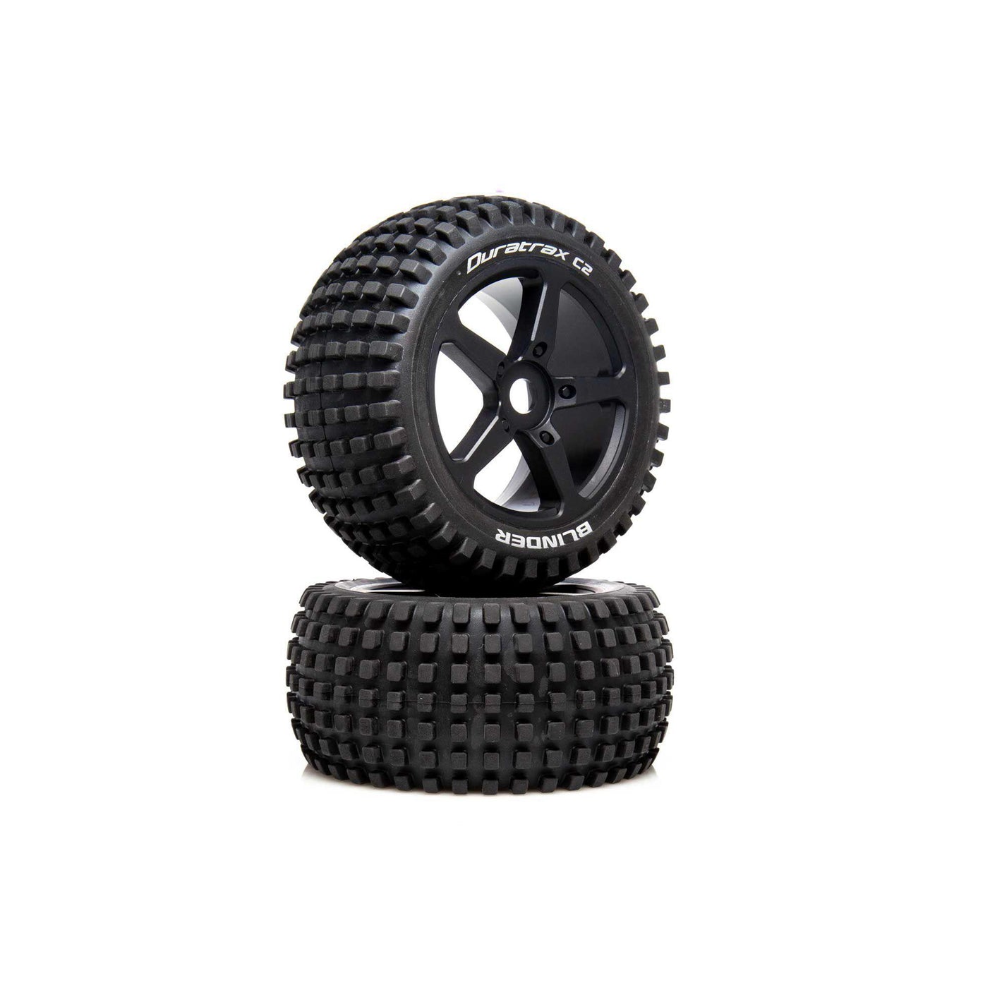 Duratrax 1/8 BLINDER Truggy Tire C2 Mounted 0 Offset (2) DTXC5571