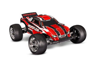 Traxxas Rustler 1/10 RTR Stadium Truck (Red) w/XL-5 ESC, TQ 2.4GHz Radio, Battery & DC Charger 37054-1-REDR