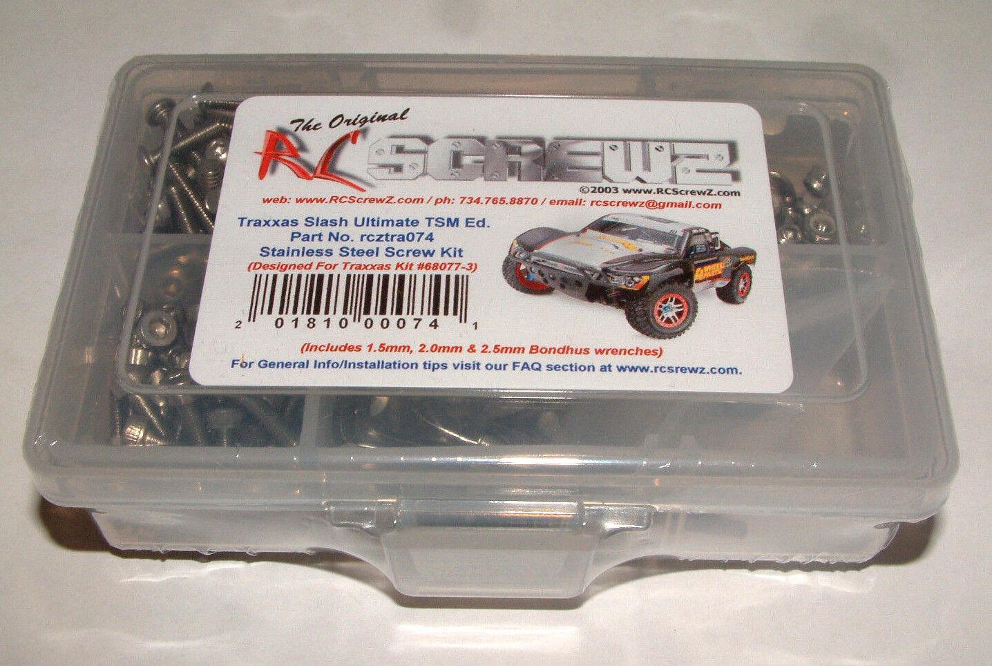 RC Screwz Traxxas Slash Ultimate TSM Stainless Screw Kit RCZTRA074