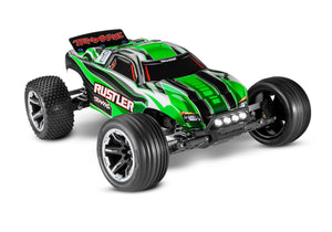 Traxxas Rustler 1/10 RTR Stadium Truck (Green) w/LED Lights 37054-61GRN