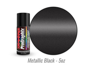 Traxxas ProGraphix "Metallic Black" Custom R/C Lexan Spray Paint (5oz) 5075