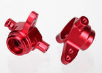 Aluminum Steering Block Set (Red) (2)