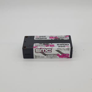 SMC True Spec Extreme Graphene V2 7.4V 5200mAh 120C Shorty 5mm Inboard 52385-2S2P