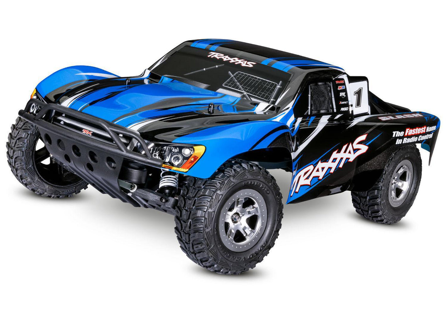 Traxxas Slash 1/10 RTR Electric 2WD Short Course Truck (Blue) (Red)  w/TQ 2.4GHz Radio System 58024-BLUER