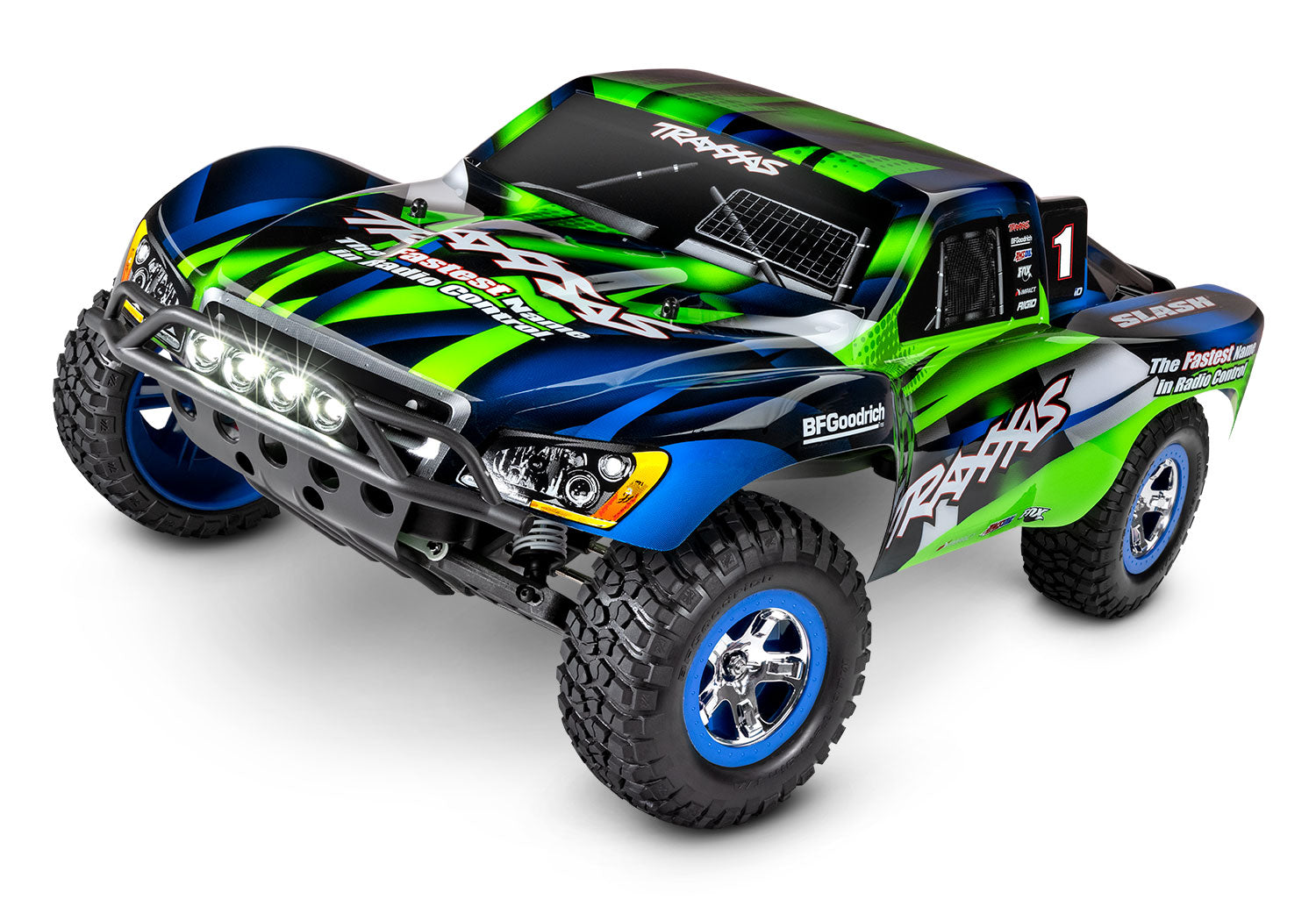 Traxxas Slash 1/10 RTR Short Course Truck (Green) LED Lights 58034-61-GRN