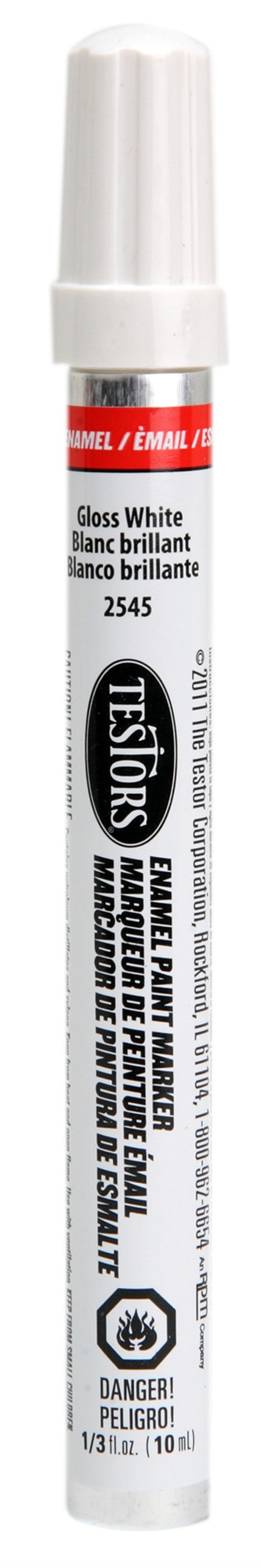 Testor Corp Enamel Paint Marker-Gloss White TES2545