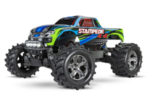 Traxxas Stampede 4X4 LCG 1/10 RTR Monster Truck (Blue) w/LED Lights 67054-61BLU