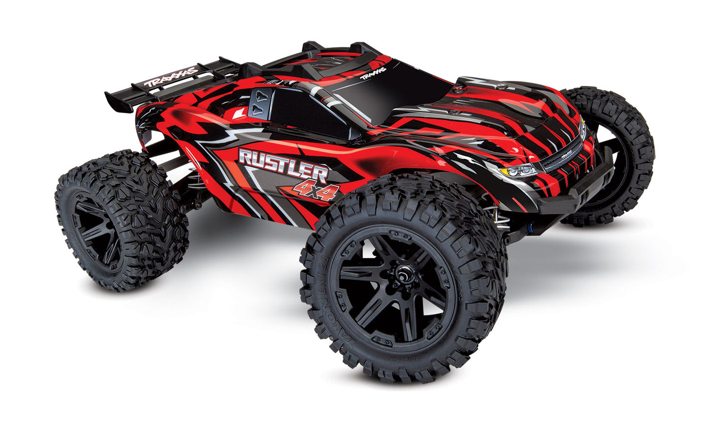 Traxxas Rustler 4X4 1/10 4WD RTR Stadium Truck (Red) 67064-1-RED