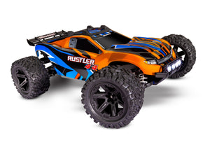 Traxxas Rustler 4X4 1/10 RTR Stadium Truck w/LED Light Set (Orange) 67064-61ORNG