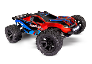 Traxxas Rustler 4X4 1/10 RTR Stadium Truck w/LED Light Set (Red) 67064-61RED