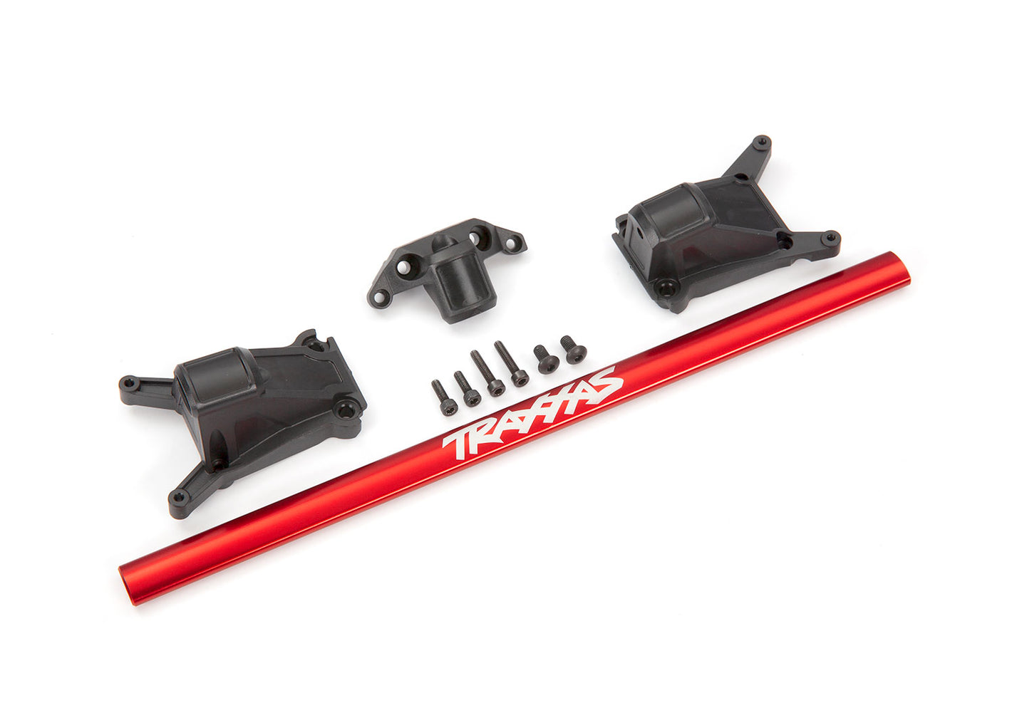 Traxxas Rustler/Slash 4x4 LCG Chassis Brace Kit (Red) 6730R