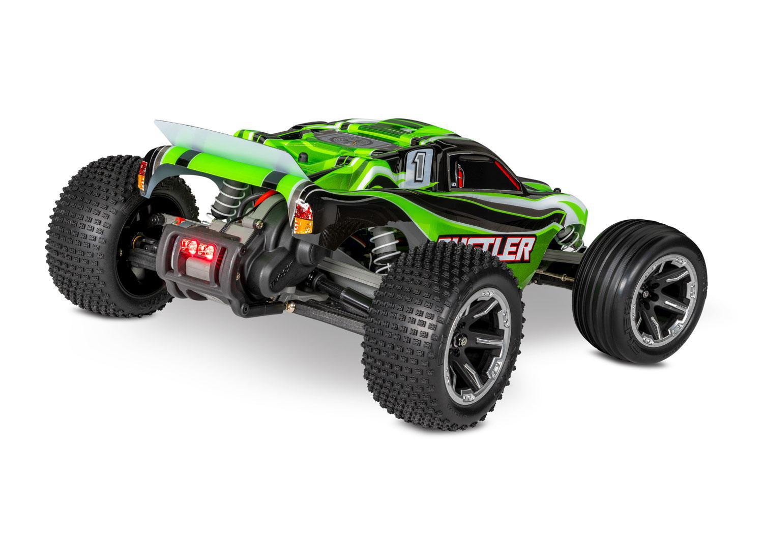 Traxxas Rustler 1/10 RTR Stadium Truck (Green) w/LED Lights 37054-61GRN