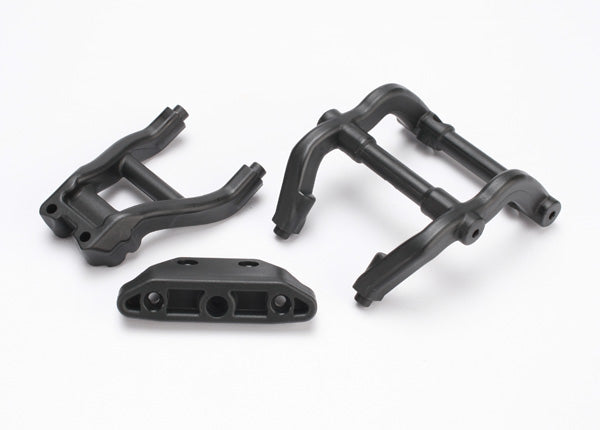 Traxxas Wheelie Bar Mount/Rear Skidplate Set (Black) 6777