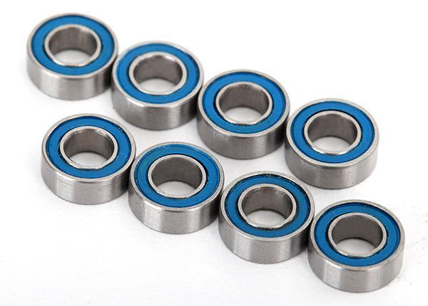 Ball Bearings, Blue Rubber Sealed (4x8x3mm) (8)