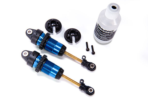 Traxxas Complete GTR Long Shocks w/Ti-Nitride Shafts (Blue) (2) 7461