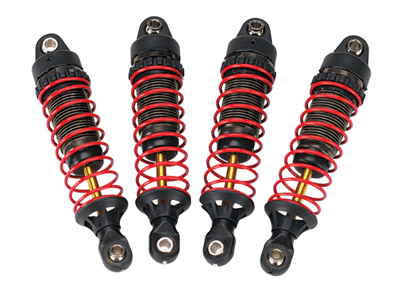 Traxxas LaTrax Hard-Anodized GTR Shocks w/TiN shafts (4) 7665