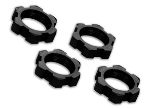 X-Maxx 17mm Splined Wheel Nut (Black) (4)