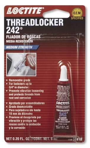 242 Blue Medium Strength Threadlocker Tube - 6 ml