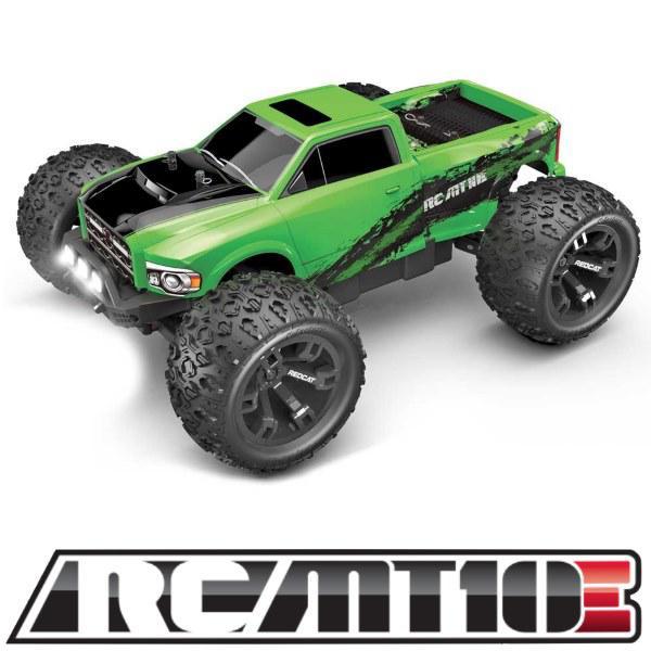 Redcat TR-MT10E 1/10 RTR 4WD Brushless Monster Truck (Green) w/2.4GHz Radio RER13226