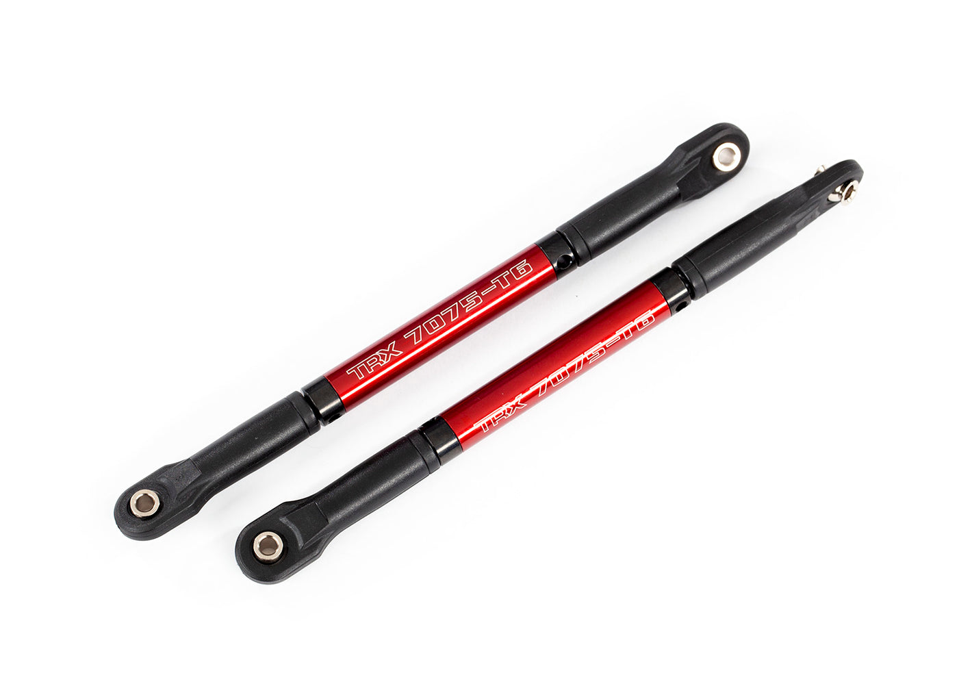 Traxxas E-Revo 2.0 Aluminum Heavy-Duty Steering Link Push Rods (Red) (2) 8619R