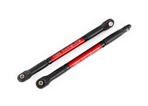 Traxxas E-Revo 2.0 Aluminum Heavy-Duty Steering Link Push Rods (Red) (2) 8619R