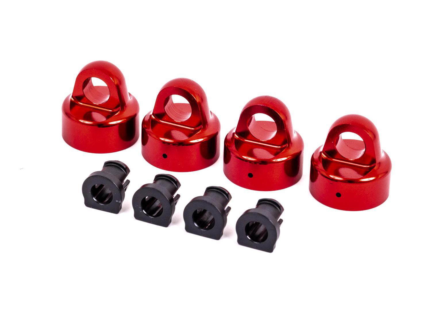 Sledge Aluminum Gt-Maxx Shock Caps (Red) (4)