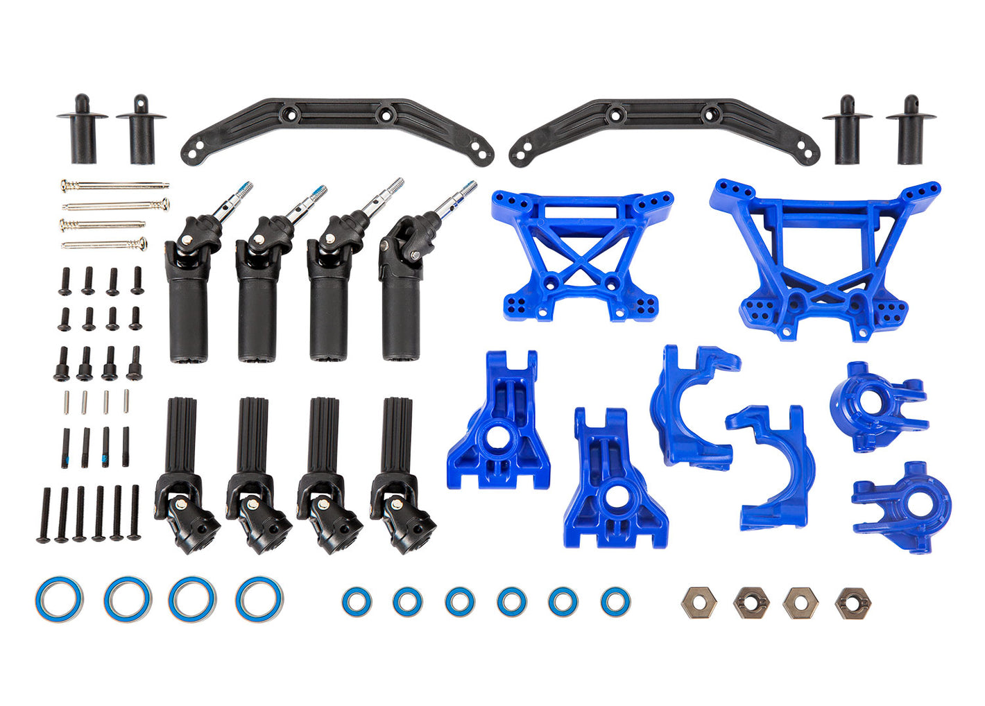 Hoss/Rustler/Slash 4x4 Extreme Heavy Duty Suspension Upgrade Kit (Blue)